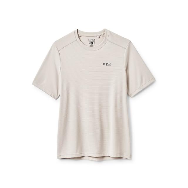 【RAB】Force Tee Wmns 短袖防曬抗臭排汗衣 女款 鵝卵石白 #QCC25