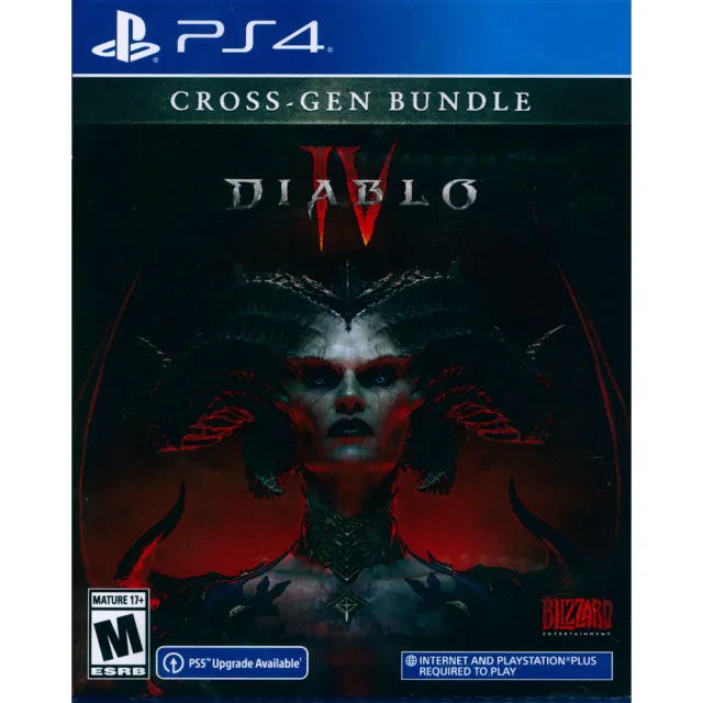 【SONY 索尼】PS4 暗黑破壞神 4 DIABLO IV(中英日文美版 可免費升級PS5版本)