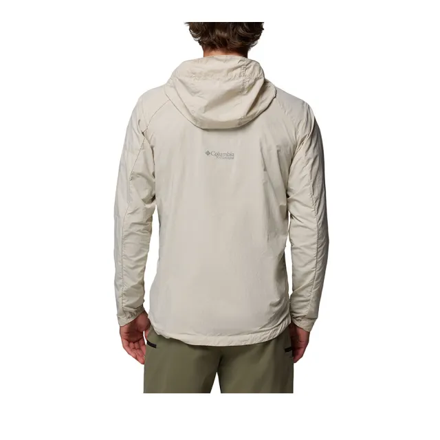 【Columbia 哥倫比亞】男款-超防曬UPF50防潑水風衣-Loop Trail ™ II Windbreaker-淺卡其(UWE94840HI/KS)