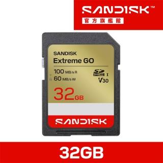 【SanDisk 晟碟】SANDISK Extreme® GO SD UHS-I 32GB 記憶卡(公司貨)