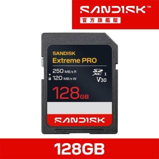 【SanDisk 晟碟】SANDISK Extreme PRO® SD UHS-I 128GB 記憶卡(公司貨)