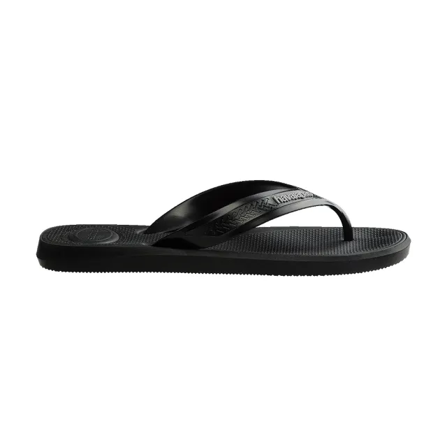 【havaianas 哈瓦仕】拖鞋 男鞋 夾腳拖 寬帶 人體工學 Top Max Comfort 黑 4148608-0090M (哈瓦士)