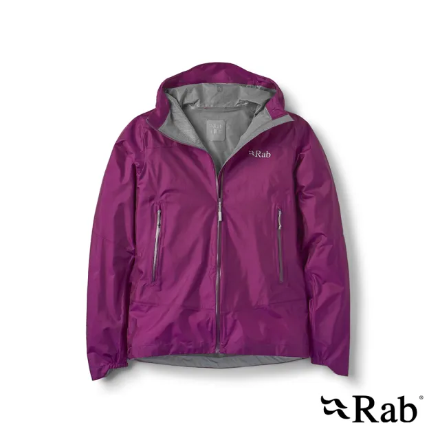 【RAB】Phantom Mountain Jacket Wmns 輕量越野防水連帽外套 洋李紫 女款 #QWI72