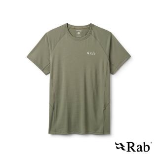 【RAB】Sonic Tee 短袖輕量抗臭排汗衣 男款 淺卡其 #QCC55