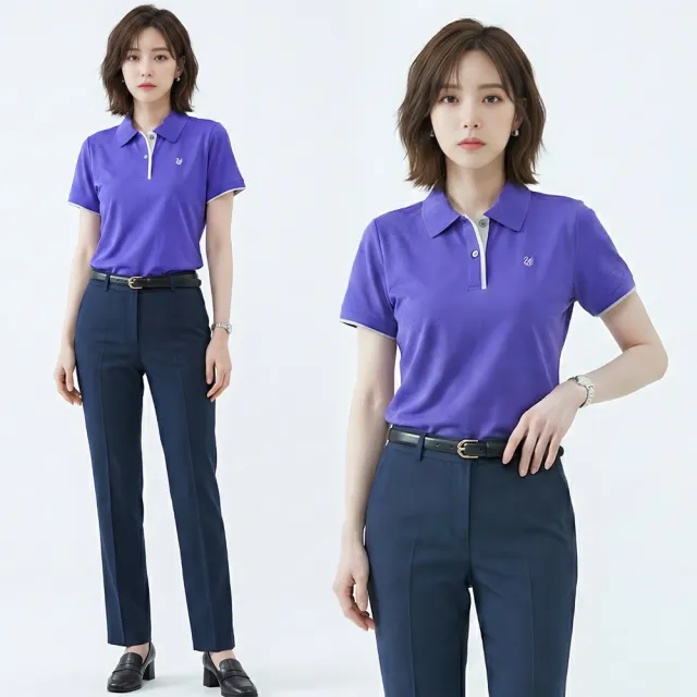 【遊遍天下】MIT台灣製女款抗UV防曬涼感吸濕排汗機能POLO衫(M-5L 大尺碼)