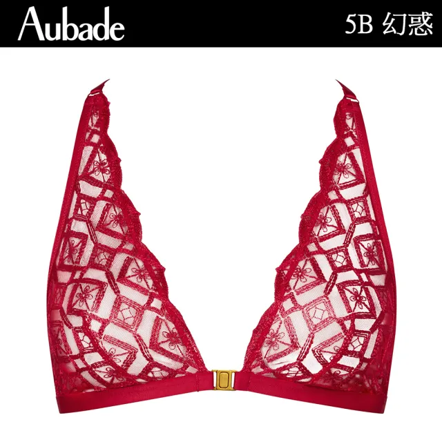 【Aubade】幻惑無鋼圈無襯蕾絲內衣 性感內衣 法國進口 女內衣(5B10B)