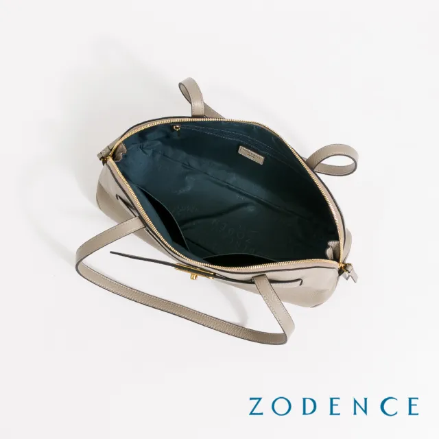 【ZODENCE 佐登司】ELVA進口真皮流線肩背法棍包-多色(肩背包/保齡球包)