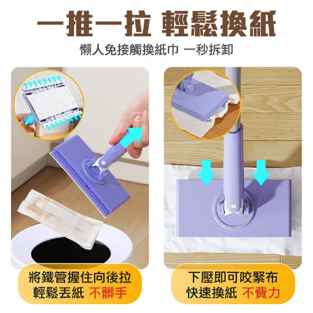 【Finger Pop 指選好物】小資租屋首選-免手洗拖把 迷你小拖把 擦地神器 懶人拖把 平面小拖把 免洗拖把