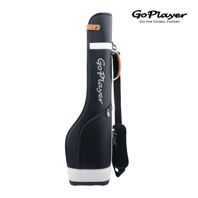 【GoPlayer】精緻皮革半截槍袋-黑.淺藍.綠.淺棕 (肩背式槍袋 高爾夫球槍包)
