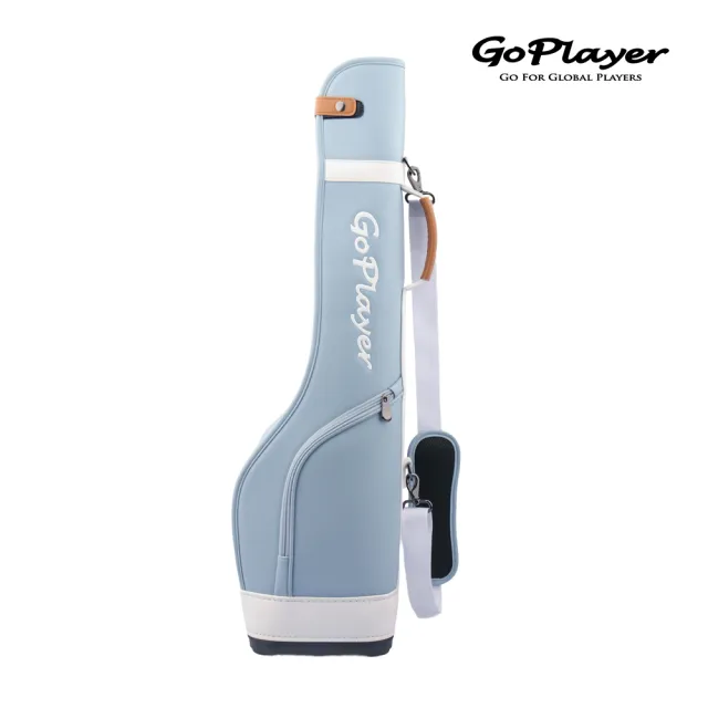 【GoPlayer】精緻皮革半截槍袋-黑.淺藍.綠.淺棕 (肩背式槍袋 高爾夫球槍包)