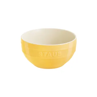 【STAUB】圓形陶瓷餐碗12cm-檸檬黃(德國雙人牌集團官方直營)