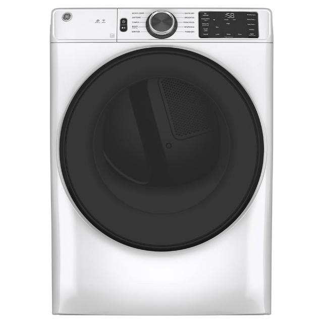 【GE 奇異】18KG天然瓦斯型智慧滾筒式乾衣機-GFD55GSSNWW