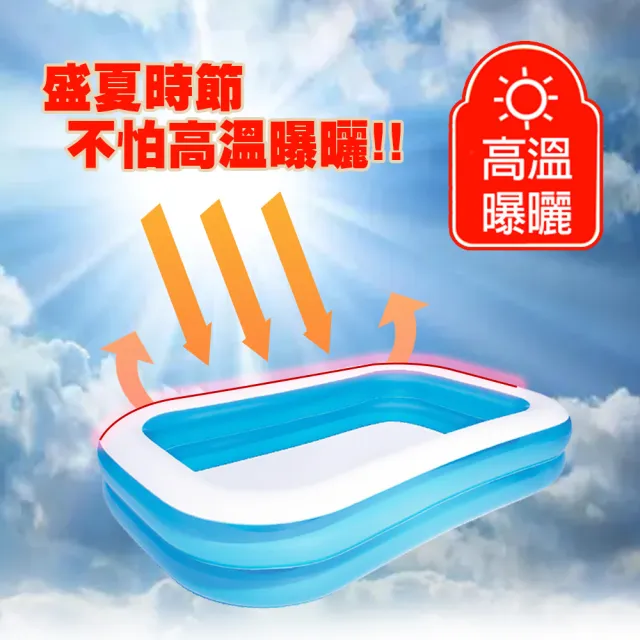 【BESTWAY】三環充氣泳池 305x183x56CM(Bestway 三環 充氣泳池 305*183*56 CM 充氣 游泳池 泳池)