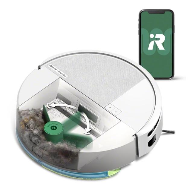 【iRobot】Roomba 205 Combo 掃拖機器人 晨霧白(內建集塵壓縮/70倍吸力/雙倍深層拖地/快速建圖/不斷電續掃)