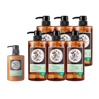 【tsaio 上山採藥】6入組-艾草洗沐團購組(洗髮600mlx3+沐浴600mlx3)
