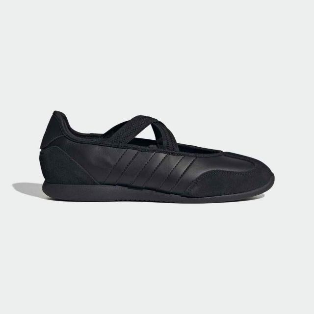 【adidas 愛迪達】Barreda Mary Jane 女 休閒鞋 舒適 黑 瑪莉珍鞋 皮革 優雅(HP3519)