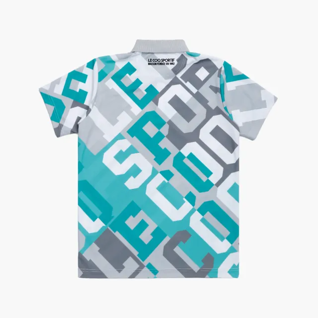 【LE COQ SPORTIF 公雞】高爾夫系列 男款淺綠色速乾防曬透氣親膚短袖POLO衫 QGX2T203