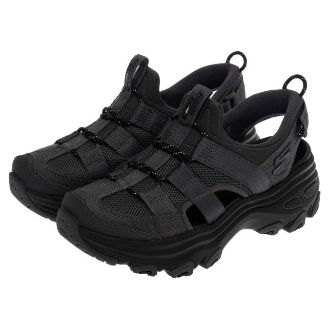【SKECHERS】女鞋 戶外越野系列 涼拖鞋 越野涼鞋 瞬穿舒適科技 D LITE MAX (180397BKCC)