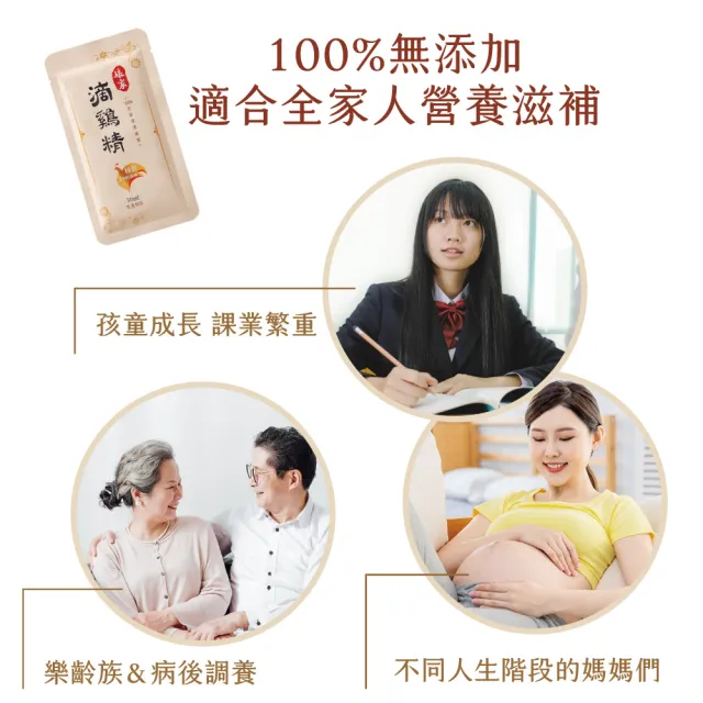 【娘家】常溫滴雞精16入3盒組50ml/入_四寶媽女神白家綺推薦(送禮首選/禮盒.100%全雞滴釀.中秋禮盒)