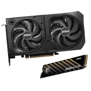 【微星】顯卡+SSD組★GeForce RTX 5060 Ti 8G SHADOW 2X OC PLUS 顯示卡+微星 SPATIUM M470 Pro 1TB SSD