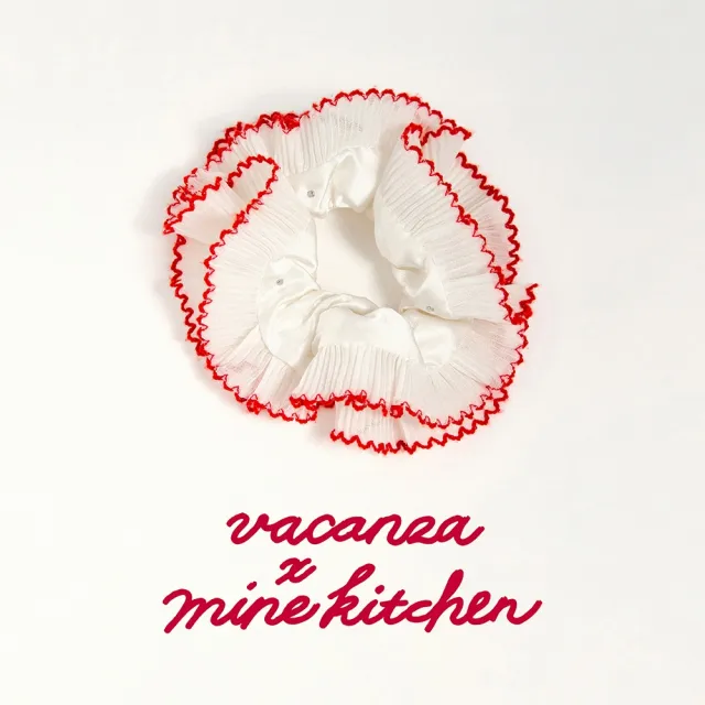 【vacanza】mine kitchen 聯名｜珍珠花邊 大腸圈 (髮飾 情人節禮物 生日禮物)