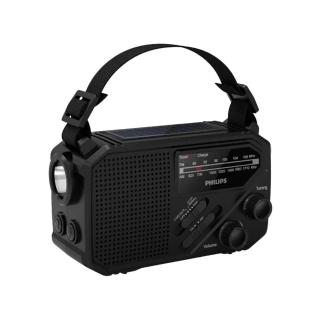 【Philips 飛利浦】TAR1609 防災手搖式收音機｜緊急電源｜32hr續航｜多種充電方式