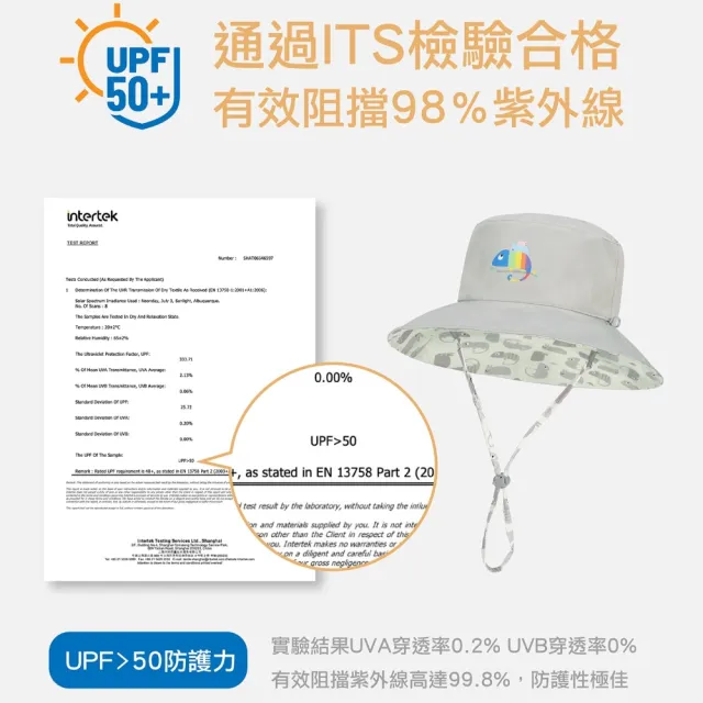 【Brille Brille】UPF50+ 兒童雙面防曬帽 漁夫帽 遮陽帽 防曬帽(經典涼感 雙面皆可配戴)