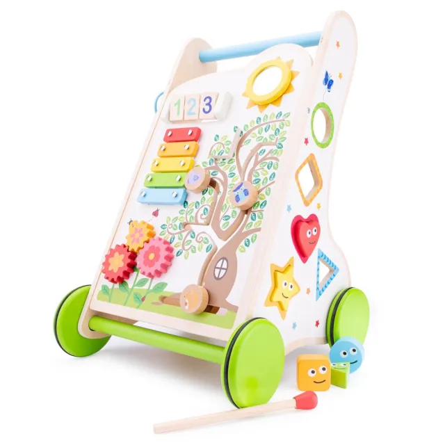 【New Classic Toys】木製多功能寶寶學步車/學習玩具 (適合1歲以上)