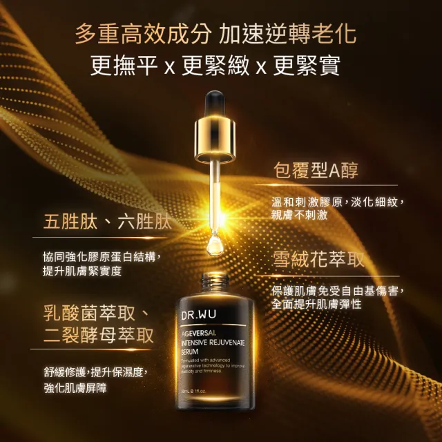 【DR.WU 達爾膚】2026全新升級！玫瑰PDRN 超逆齡肌因再生精華30ML