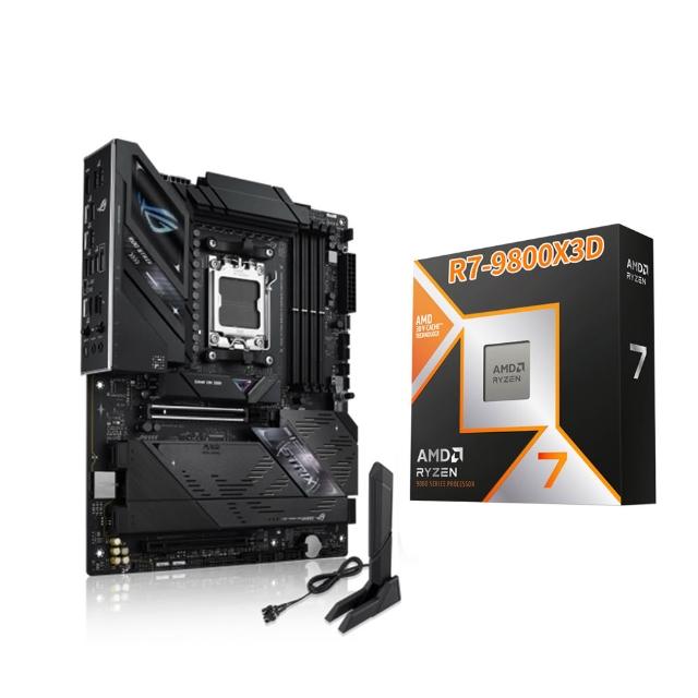 【華碩】C+M組合★ROG STRIX B850-F GAMING WIFI7 NEO 主機板+AMD Ryzen R7-9800X3D CPU處理器