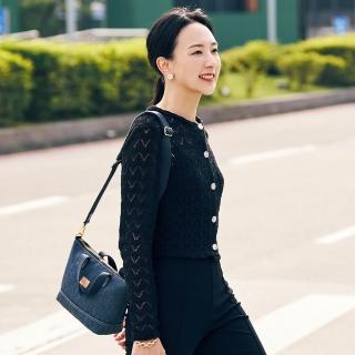 【satana】Denim丹寧牛仔 迷你托特包 手提 肩背 側背 輕量 A5適用 台灣製 SDNN0255-深丹寧藍