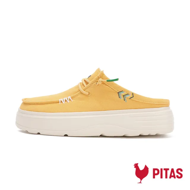 【Walk In Pitas】女鞋 BLOCK CAPARICA 厚底時尚穆勒鞋/休閒鞋(PI2524-083 金穗黃)