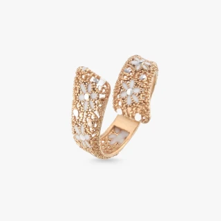 【Luciano Milano】曜金鏤語 純銀戒指