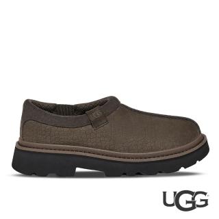 【UGG】休閒鞋 男鞋 刷毛 真皮 Tasman Lug Embossed 深灰綠 UG1178691DNSS