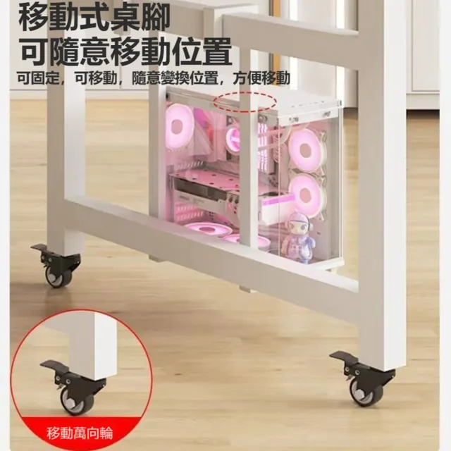 【Quality 聚家】直播桌子 電腦桌 辦公桌 可移動電腦桌 直播工作台 主播桌(穩固框架 人體工學設計) - momo購物網 - 好評推薦 ...