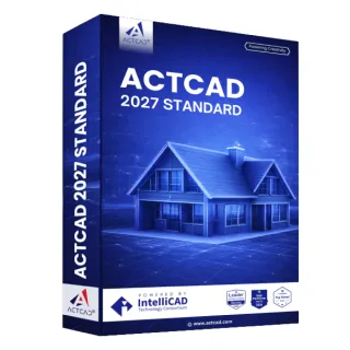 【ActCAD】2027 標準版-區網授權(2人版)-買斷制-相容DWG/DXF-快速上手的2D繪圖軟體