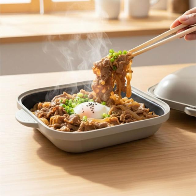 【双甡．森活】日系微波料理鍋｜方鍋組(微波神器/微波蒸煮盒/微波專用鍋/免開火懶人料理/微波便當盒)
