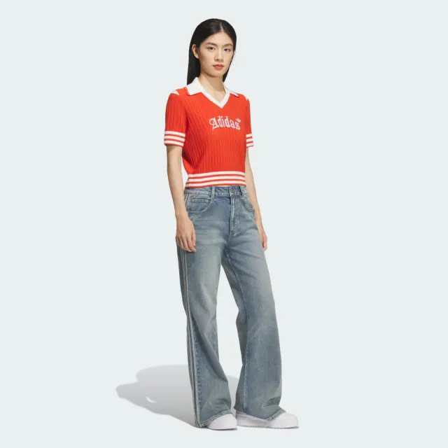 【adidas 愛迪達】短版短袖上衣 T恤 女 - Originals KT3048