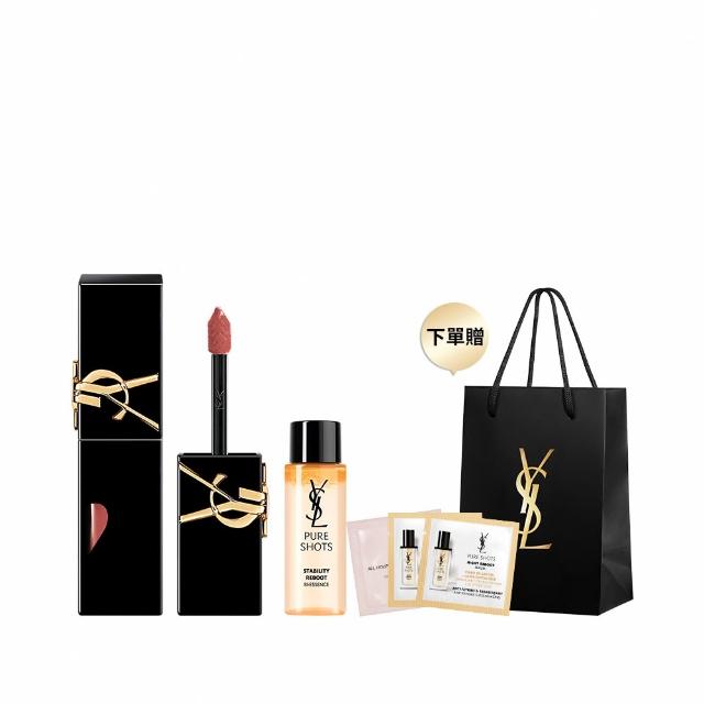 【YSL】官方直營 奢華印記鎖心光唇釉(任選1款/亮面/新色上市)