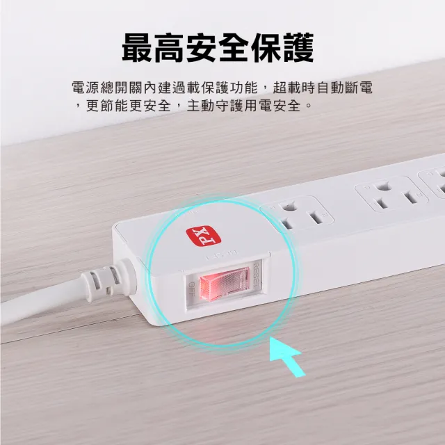 【PX 大通】3年保固台灣製造防火防雷突波快充 usb 1開4插三孔插座電源延長線1.2公尺1切4插4尺(PEC-314U4W)