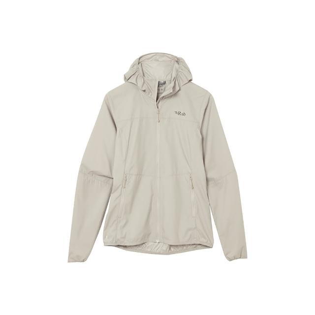 【RAB】Windgather Hoody Wmns 輕量防風連帽外套 女款 鵝卵石白 #QWS85
