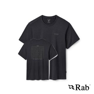 【RAB】Crimp Elevation Tee 短袖等高線快乾T恤 男款 鯨魚灰 #QBL68