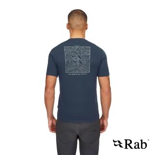 【RAB】Crimp Elevation Tee 短袖等高線快乾T恤 男款 暴風藍 #QBL68