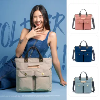 【satana】Soldier 趣淘隨型手提包 肩背 / 側背 輕量防潑水 13吋筆電 台灣製 SOS3220 - 多色