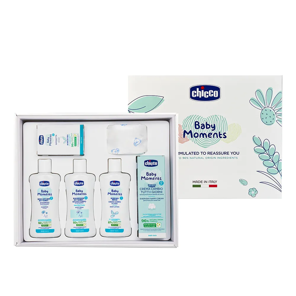 【Chicco】寶貝嬰兒植萃沐浴舒緩質感禮盒