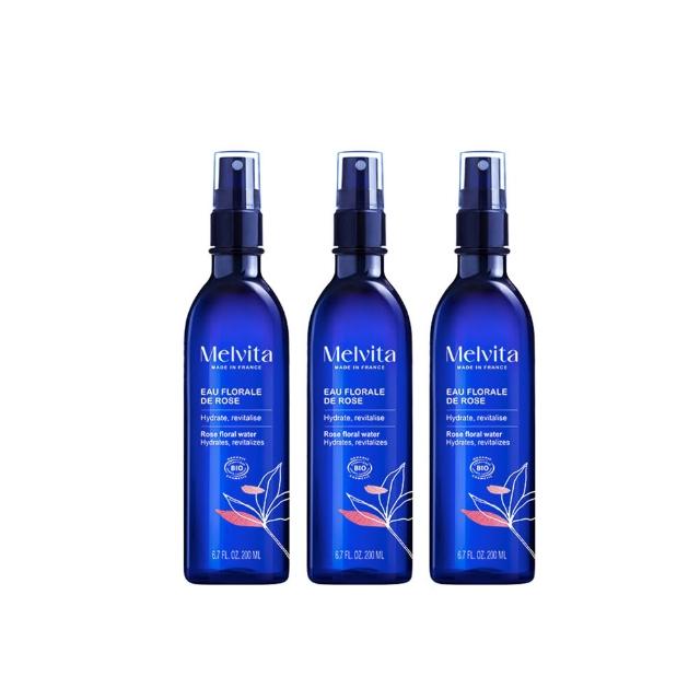 【Melvita 蜜葳特】玫瑰花粹團購分享組(玫瑰花粹200mlX3)