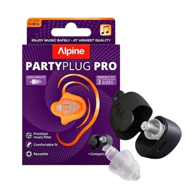 【ALPINE】PartyPlug Pro 頂級音樂派對耳塞 練鼓 練團 降噪 隔音 DJ 含攜帶鑰匙圈(原廠公司貨)