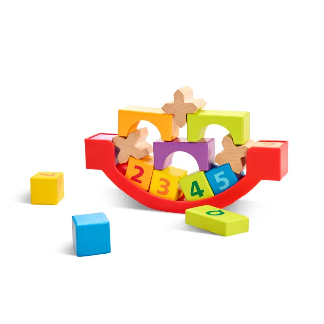 【Hape】積木組合80件組(生日禮/啟蒙玩具/益智玩具)