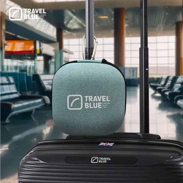 【Travel Blue 藍旅】頸枕收納盒 多功能收納_保固36個月(可扣背包&行李箱)