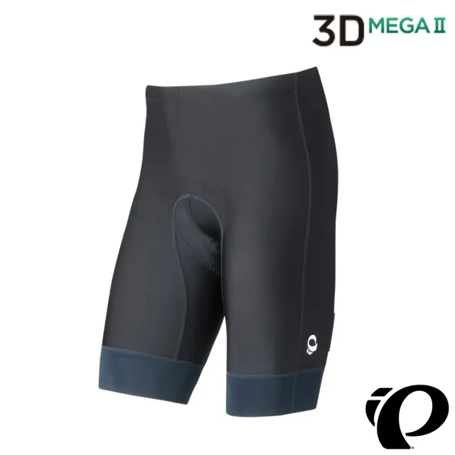 【PEARL iZUMi】3D極厚褲墊 男短車褲 黑 230MEGAII-5 25(初學者/長途/涼感/抗UV/單車/運動/自行車/日本製)